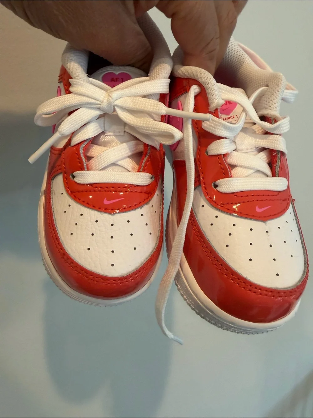 Toddler Nike Force 1 LV8 Valentine’s Day Shoes Size 8C